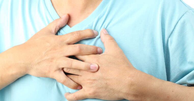 A osteocondrose torácica geralmente se manifesta como dor na região do coração
